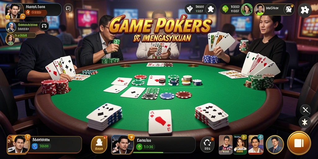 Tampilan gameplay poker yang seru di 93337.