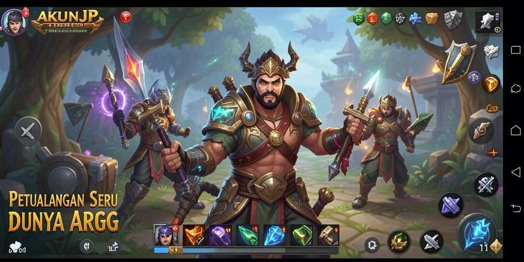 Gameplay seru AKUNJP dengan aksi ARPG yang menakjubkan.