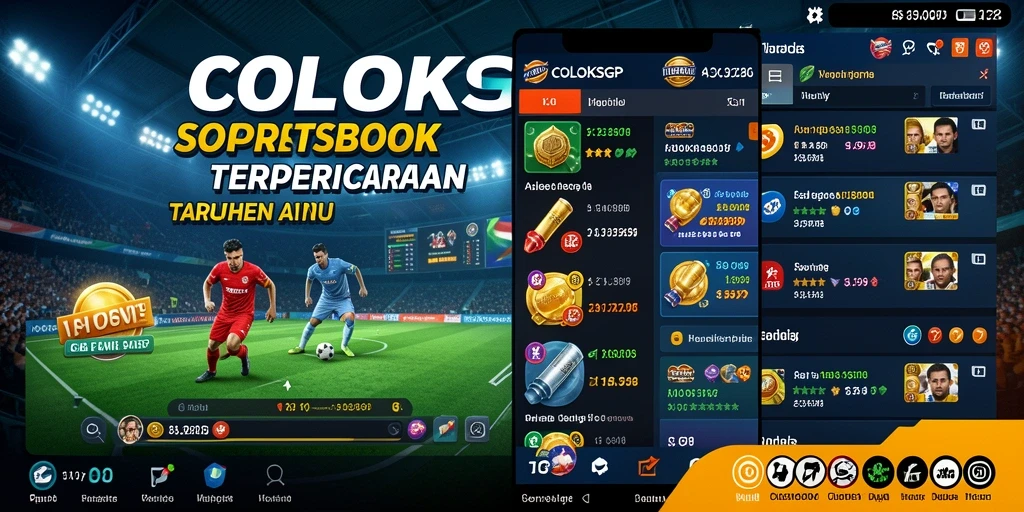 Tampilan layar utama COLOKSGP dengan berbagai opsi taruhan olahraga.