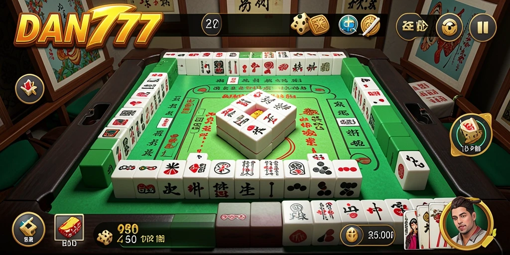 Tampilan gameplay menarik dari DAN777 yang penuh aksi Mahjong.