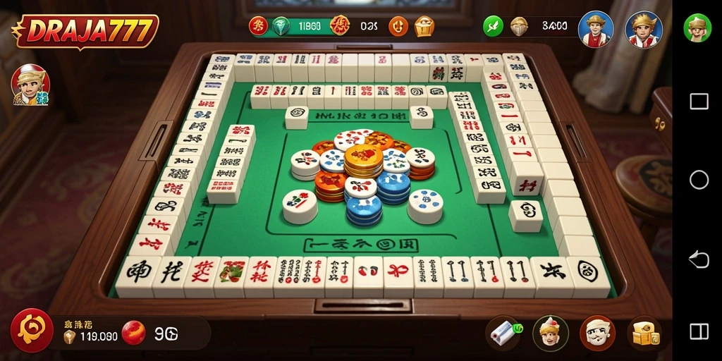 Tangkapan layar DRAJA777 menampilkan gameplay Mahjong yang menarik dan intuitif.