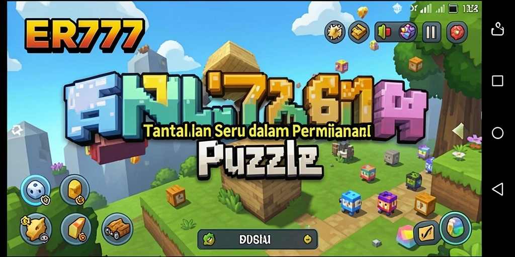 Screenshot ER777 menunjukkan berbagai tantangan puzzle yang menarik.