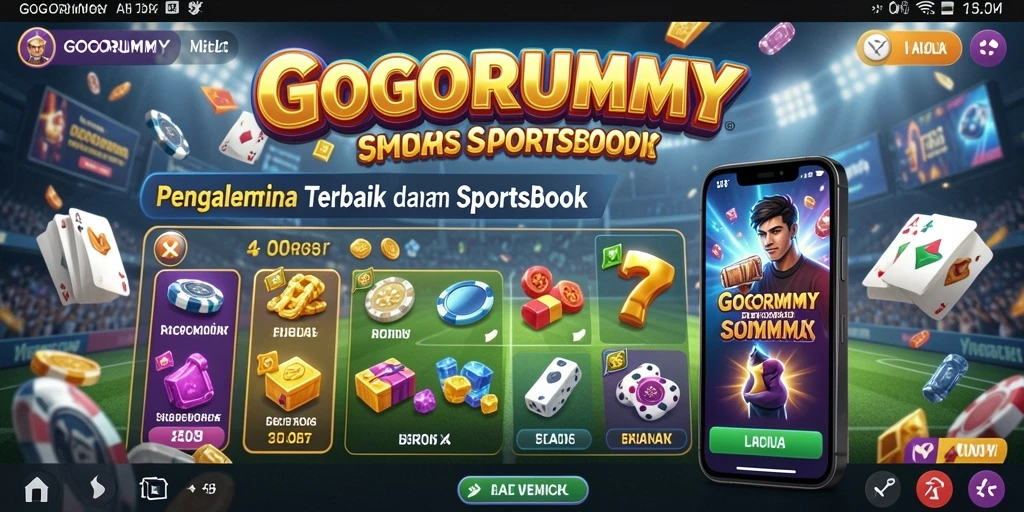 Tampilan gameplay menarik dalam aplikasi Sportsbook GOGORUMMY.