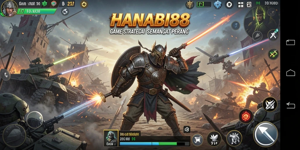 Tampilan gameplay <strong>HANABI88</strong> yang penuh aksi dan strategi mendalam.