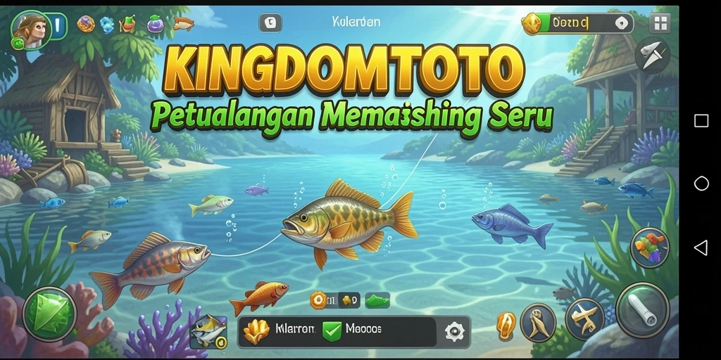 Tampilan gameplay KINGDOMTOTO yang menarik saat memancing.