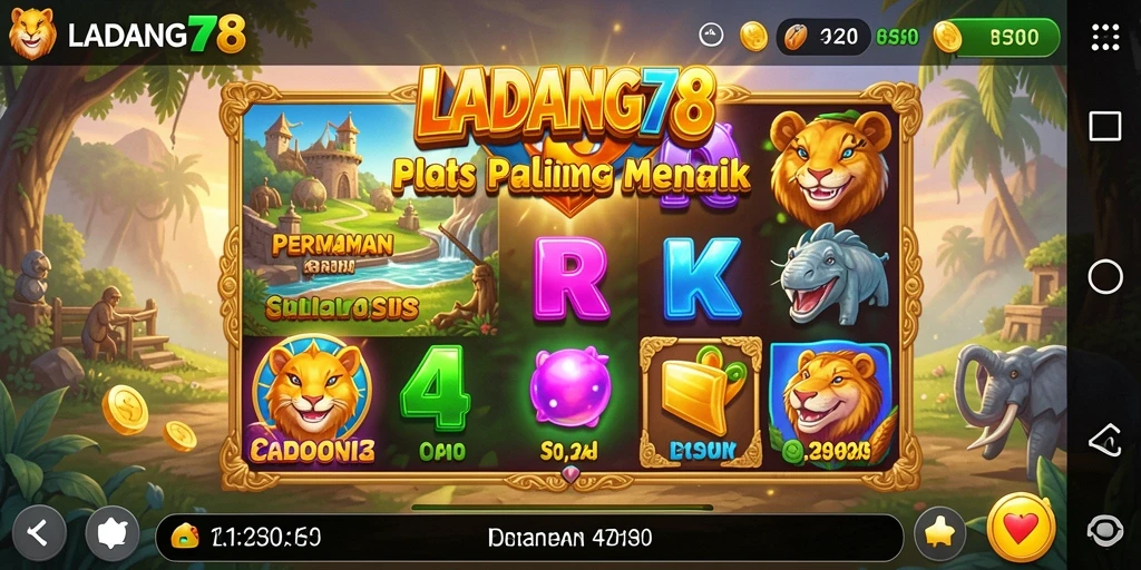Tampilan menarik dari gameplay slot di LADANG78.