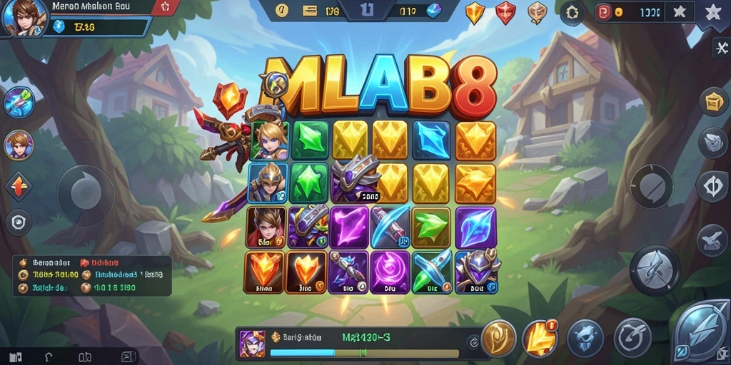 Screenshot gameplay MLBB8 yang menarik dalam mode Match-3.