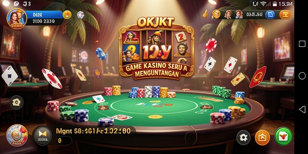 Tampilan menarik dari gameplay Kasino di OKJKT.