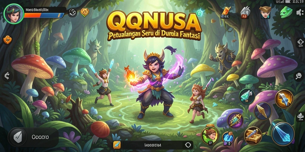 Tampilan gameplay QQNUSA dengan aksi seru dan grafis menawan.