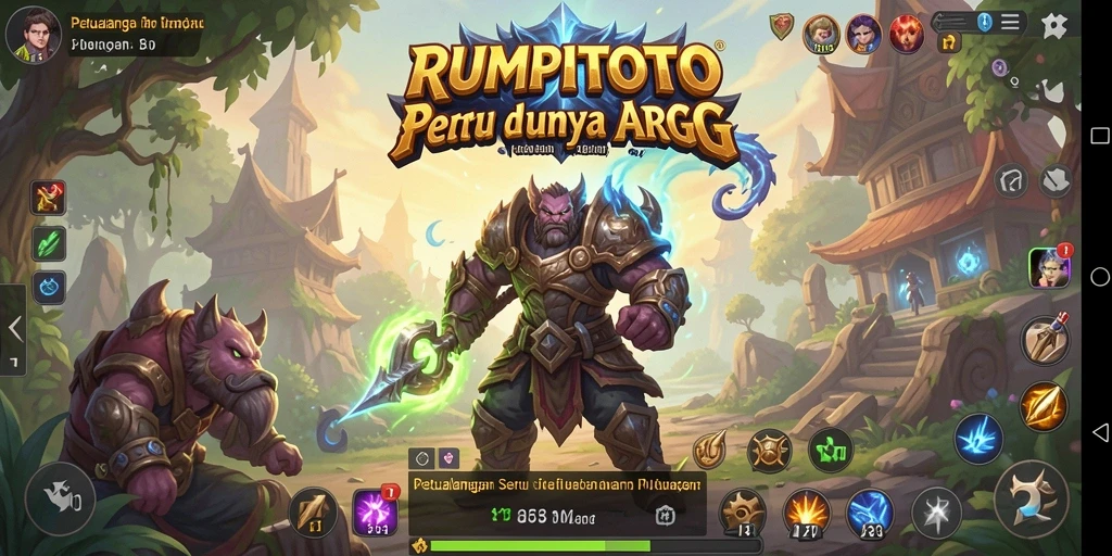 Screenshot gameplay RUMPITOTO menunjukkan perpaduan aksi seru dalam ARPG.