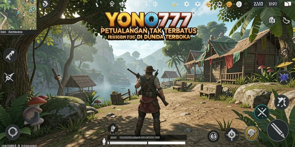 Tampilan gameplay menakjubkan dari YONO777 di dunia terbuka.